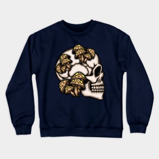 Mushroom skull head Crewneck Sweatshirt